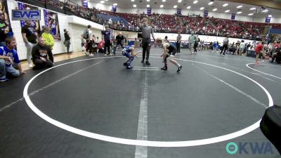 64 lbs Semifinal - River Pearson, Scrap Yard Training vs Corbin Thigpen, Choctaw Ironman Youth Wrestling