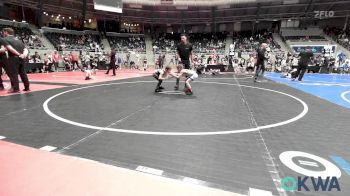 52 lbs Quarterfinal - Hayden Gregory, Tulsa Blue T Panthers vs Johnny Weisinger, Wyandotte Youth Wrestling