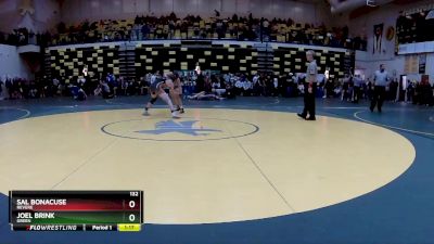 132 lbs Quarterfinal - Joel Brink, GREEN vs Sal Bonacuse, REVERE