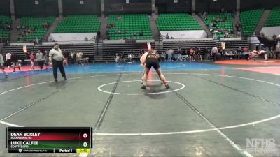 5A 215 lbs Cons. Semi - Luke Calfee, Scottsboro vs Dean Boxley, Alexandria HS