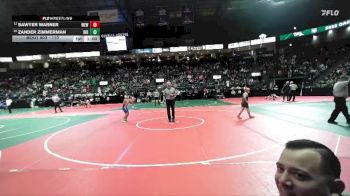 110 lbs Cons. Round 1 - Zander Zimmerman, IND2 vs Sawyer Warner, WEWA