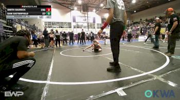 100 lbs Round Of 16 - Smith Barrick, Kiefer Youth Wrestling Club vs Sam Satterfield, Tulsa Blue T Panthers