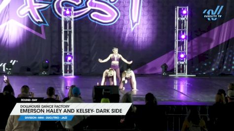 Dollhouse Dance Factory - Emerson Haley and Kelsey- Dark Side [2025 Mini - Duo/Trio - Jazz Day] 2025 DanceFest Grand Nationals