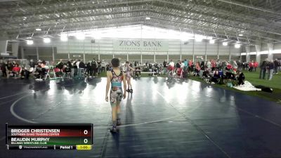 74 lbs Champ. Round 1 - Bridger Christensen, Southern Idaho Training Center vs Beaudin Murphy, Billings Wrestling Club