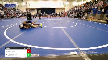 64 lbs Semifinal - Uzziah Clark, HURRICANE WRESTLING ACADEMY vs Maddix Spencer, Keystone Kids Wrestling Club