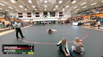 105 lbs Cons. Round 3 - Tejeo Scheeler, Rocky Mountain Middle School vs Oscar Garcia, Lovell Middle School