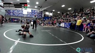 52 lbs Rr Rnd 2 - Hunter Larsen, Blue Devil Wrestling vs Stetson Manuel, Blackwell Wrestling Club