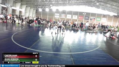 45 lbs Champ Round 1 (16 Team) - Carter Haag, Western Nebraska vs River Robison, Black Fox Wrestling