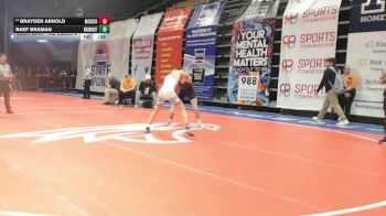 132 Class 2 lbs Cons. Round 2 - Brayden Arnold, Mexico vs Raef Braman, Knob Noster