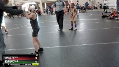 67 lbs Round 2 (6 Team) - Marlo Tatum, Ohio Heros vs Bayden Evans, Dundee WC