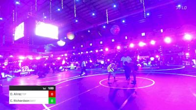 123 lbs Consi Of 4 - David Alirez, Top Notch WC vs Cade Richardson, Bartlesville WC