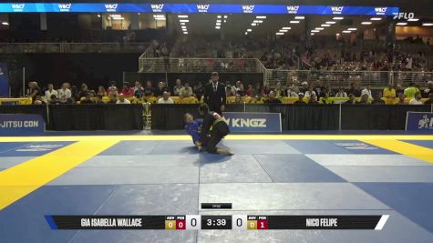 Nico Felipe vs Gia Isabella Wallace 2025 Pan Kids Jiu-Jitsu IBJJF Championship