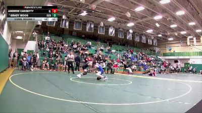 106 lbs Cons. Round 5 - Grady Moos, Elyria Catholic vs Andrew Cassetty, Lake (Uniontown)