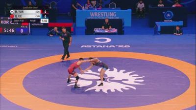 57 kg Qualif. - Minhyeok Yun, Korea vs Qingkan Xie, China