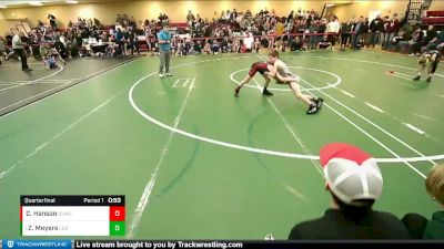 74 lbs Quarterfinal - Zachary Meyers, Ascend Wrestling Academy vs Caton Hanson, Snoqualmie Valley Wrestling Club