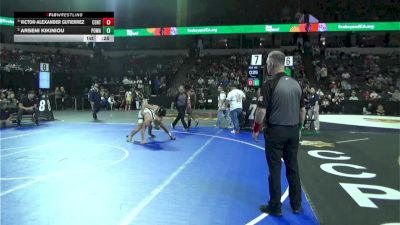 144 lbs 5th Place - Victor-alexander Gutierrez, Central Catholic (SJ) vs Arseni Kikiniou, Poway (SD)