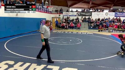 122 lbs Quarterfinal - Jesse Hall, Seton vs Enrique Hernandez, Parker High School