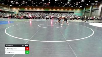 215 lbs Round Of 32 - Reid Merkley, Wasatch vs Tagen Lowe, Meridian