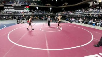 6A 150 lbs Champ. Round 1 - Luke Burgar, Southlake Carroll vs Kale Ortman, Round Rock