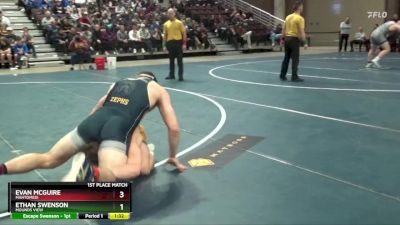 215 Championship Bracket 1st Place Match - Evan McGuire, Mahtomedi vs Ethan Swenson, Mounds View