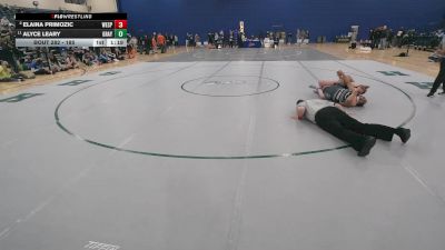 185 lbs Semifinal - Alyce Leary, Grayson County vs Elaina Primozic, West Springfield