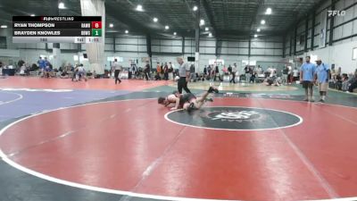 165 lbs 1 - Ryan Thompson, RALEIGH AREA WOLFPACK BLACK vs Brayden Knowles, BEACH BOYZ WRESTLING CLUB