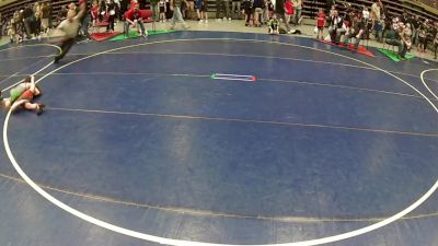 53 lbs Champ. Rd Of 32 - Silas Lujan, Little Warriors WC vs Kyllar Cazares, JWC