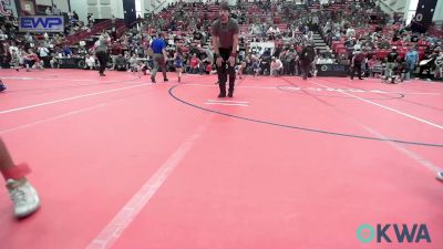 70-74 lbs Rr Rnd 3 - ZaNique Miller, Cowboy Wrestling Club vs Karsyn Hockett, Caney Valley Wrestling