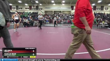 195 lbs Cons. Round 3 - Jes Krcil, Carlisle vs Marcus Bear, South Tama County