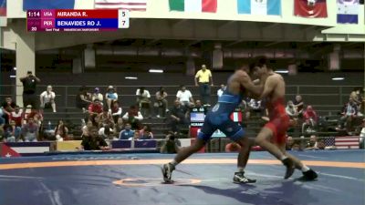 60 kg Semifinal - Randon Miranda, USA vs Joao Benavides, PER