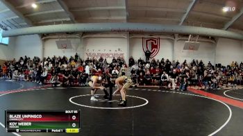 132 lbs Champ. Round 1 - Koy Weber, Meeker vs Blaze Unpingco, Canon City