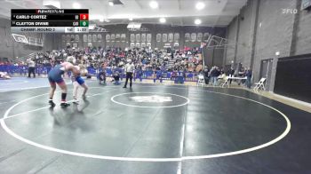 165 lbs Champ. Round 2 - Clayton Divine, Caruthers vs Carlo Cortez, East Bakersfield