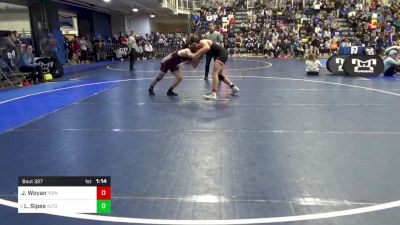 160 lbs R-32 - Josh Woyan, Point Pleasant-WV vs Luke Sipes, Altoona
