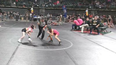 65 lbs Consi Of 8 #2 - Ava Miller, Fightin Irish Wrestling Club vs Everly Conner, Stafford
