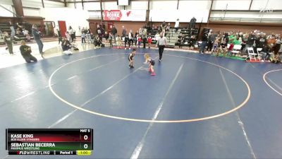 42 lbs Semifinal - Sebastian Becerra, Maximus Wrestling vs Kase King, Box Elder Stingers