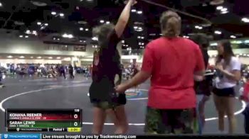 138 lbs Placement (16 Team) - Kohana Reener, Charlie`s Angels-IL Pink vs Sarah Lewis, Iowa T-Wrecks