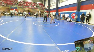 100 lbs Consi Of 4 - Royce Baugh, Team Tulsa Wrestling Club vs Sam Satterfield, Tulsa Blue T Panthers