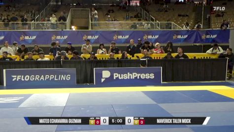 Maverick Talen Mock vs Mateo Echavarria Guzman 2026 Pan Jiu Jitsu IBJJF Championship
