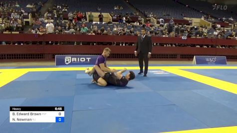 Blake Edward Brown vs Nicholas Newman 2024 Pan IBJJF Jiu-Jitsu No-Gi Championship