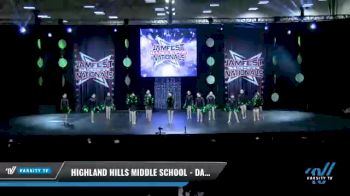 Highland Hills Middle School - Dazzlers Black Team [2021 Junior High - Pom Day 2] 2021 JAMfest: Dance Super Nationals