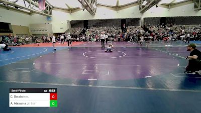 63-M lbs Semifinal - Caleb Swain, Henlopen Hammers vs Anthony Messina Jr., Buxton (NJ)