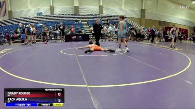 157 lbs Quarterfinal - Grady Rousse, MI vs Zack Aquila, OH