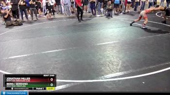 97 lbs Quarterfinal - Jonathan Miller, Bear Cave Wrestling Club vs Berdj Serrano, Gold Rush Wrestling