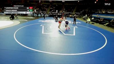 235 lbs Cons. Round 1 - Leontine Evans, Groton-4 vs Grace Bishop, East Rochester-5