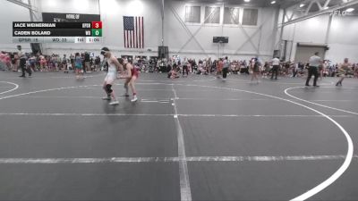 120 lbs Round 1 (4 Team) - Jace Weinerman, GPS Red vs Caden Boland, Wayne Danger