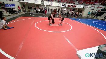 52 lbs Consolation - Asa Perry, Miami vs Roman Rappe, Muskogee Rougher Youth Wrestling