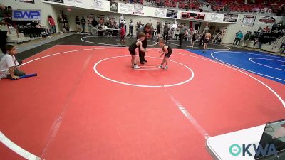 52 lbs Consolation - Asa Perry, Miami vs Roman Rappe, Muskogee Rougher Youth Wrestling