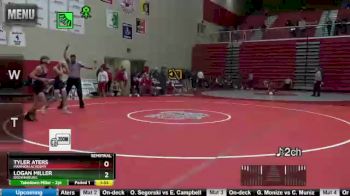 120 lbs Semifinal - Logan Miller, Brownsburg vs Tyler Aters, Marmion Academy