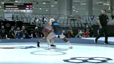 140 lbs Quarters - Morgan Lucio, Valiant Wrestling Club vs Saige McCleery, Mat Demon Wrestling Club