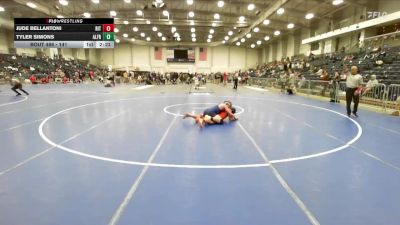 141 lbs Cons. Round 4 - Jude Bellantoni, RIT vs Tyler Simons, Alfred State